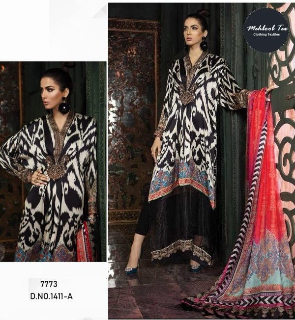 1411 COLOURS BY MEHBOOB TEX FANCY DESIGNER COTTON PAKISTANI DRESSES