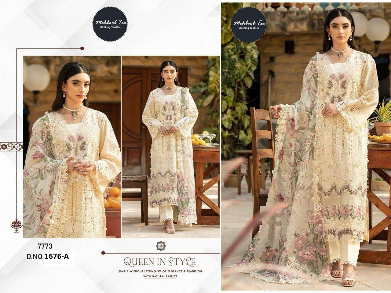 1676 COLOURS BY MEHBOOB TEX FANCY DESIGNER COTTON PAKISTANI DRESSES