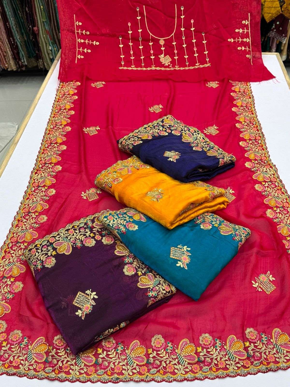 8621 COLOURS BY SUSWANI LATEST FANCY DESIGNER HEAVY FENDI SAREES