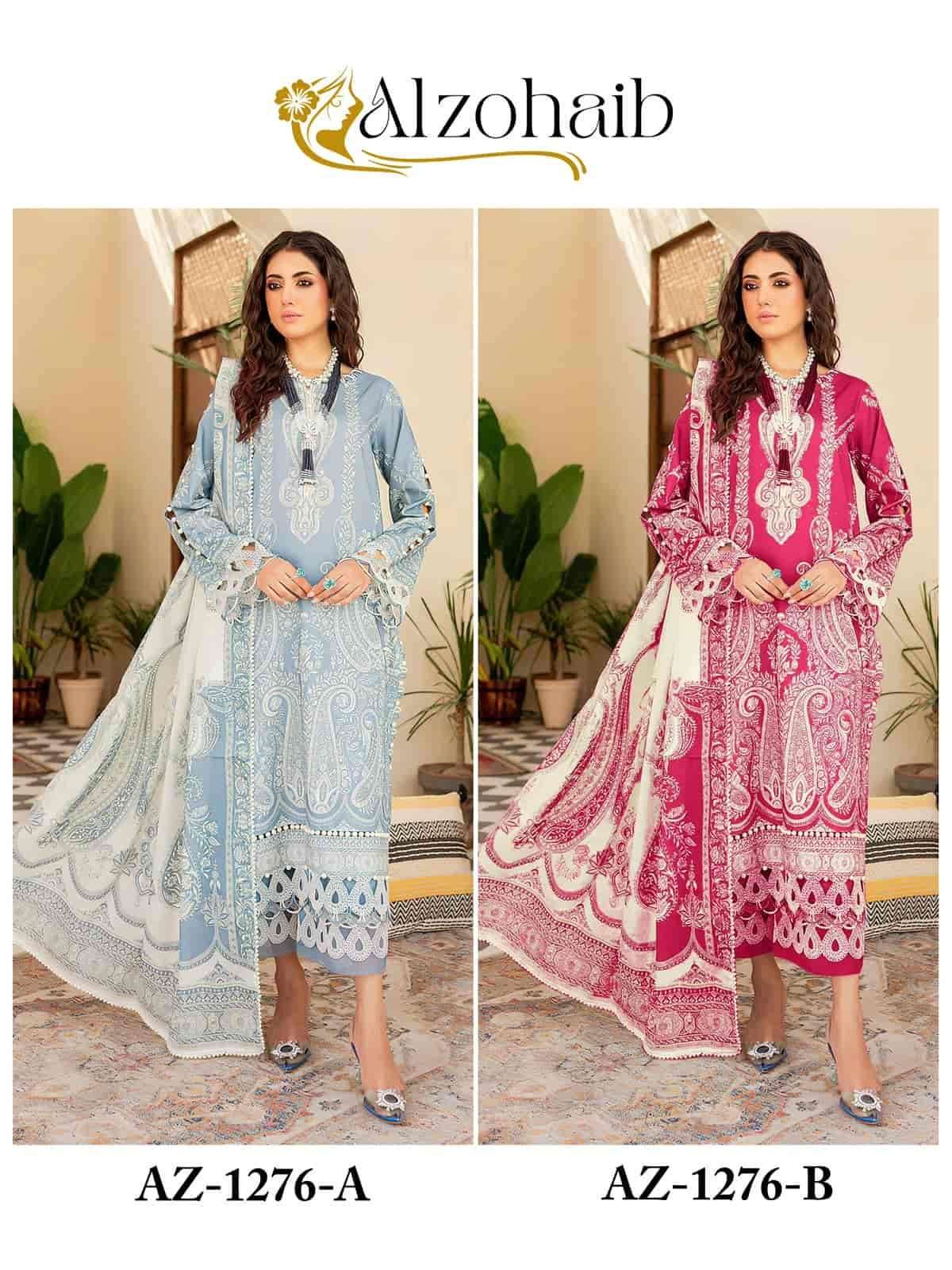 AZ-1276 COLOURS BY ALZOHAIB FANCY DESIGNER COTTON PAKISTANI DRESSES