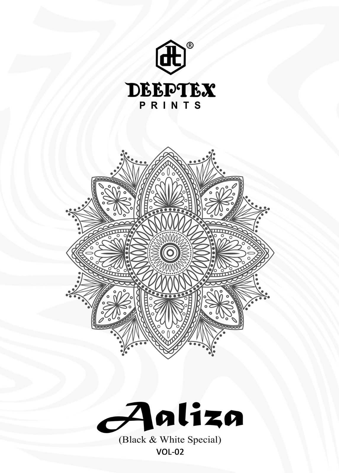AALIZA BLACK AND WHITE VOL-2 BY DEEPTEX 2001 TO 2010 SERIES COTTON DRESSES