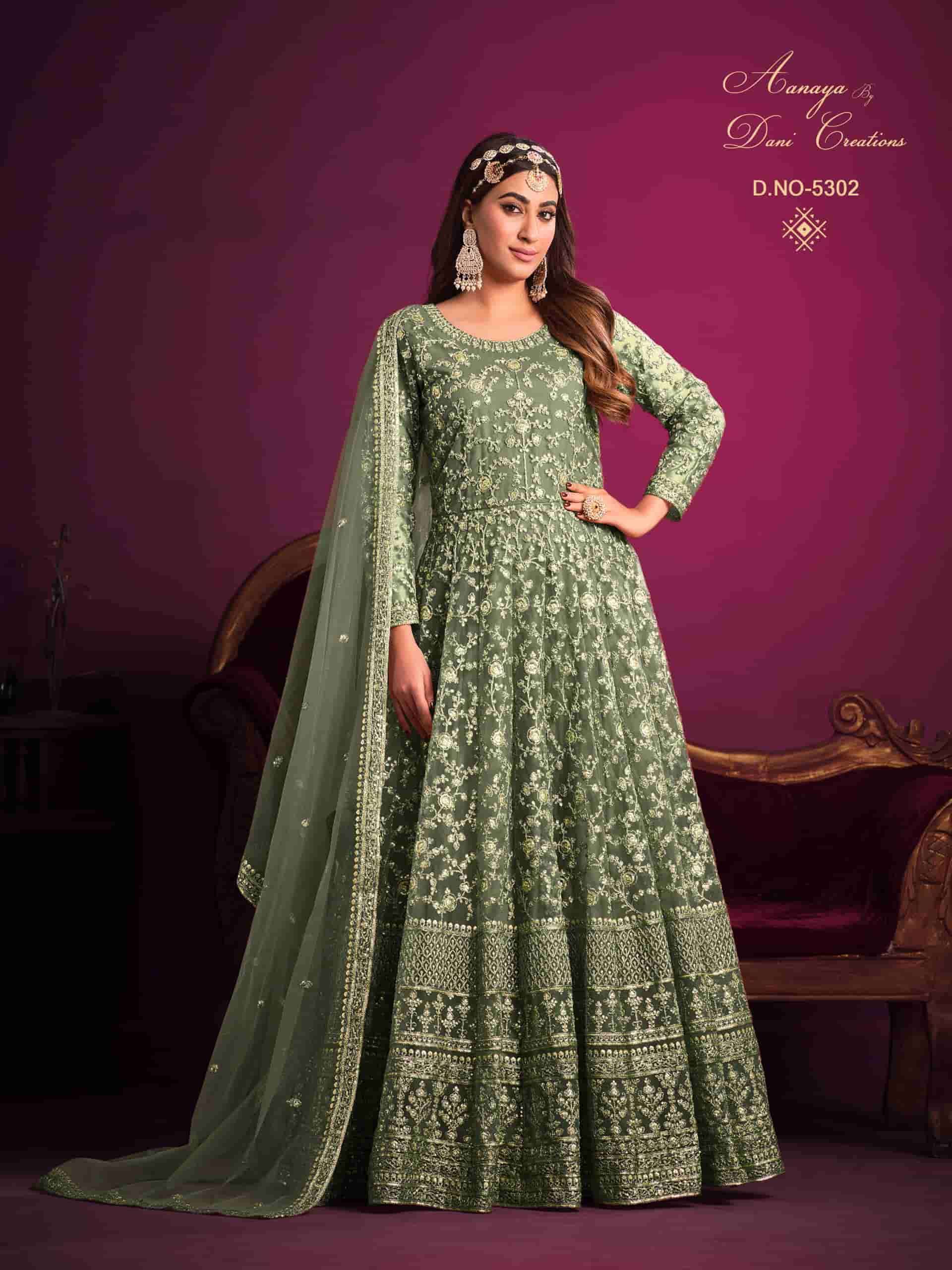 AANAYA VOL-153 BY DANI CREATIONS 5301 TO 5308 SERIES NET DRESSES