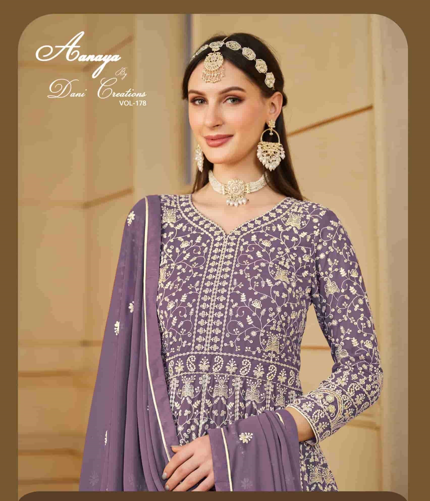 AANAYA VOL-178 BY DANI CREATIONS 7801 TO 7804 SERIES FAUX GEORGETTE DRESSES