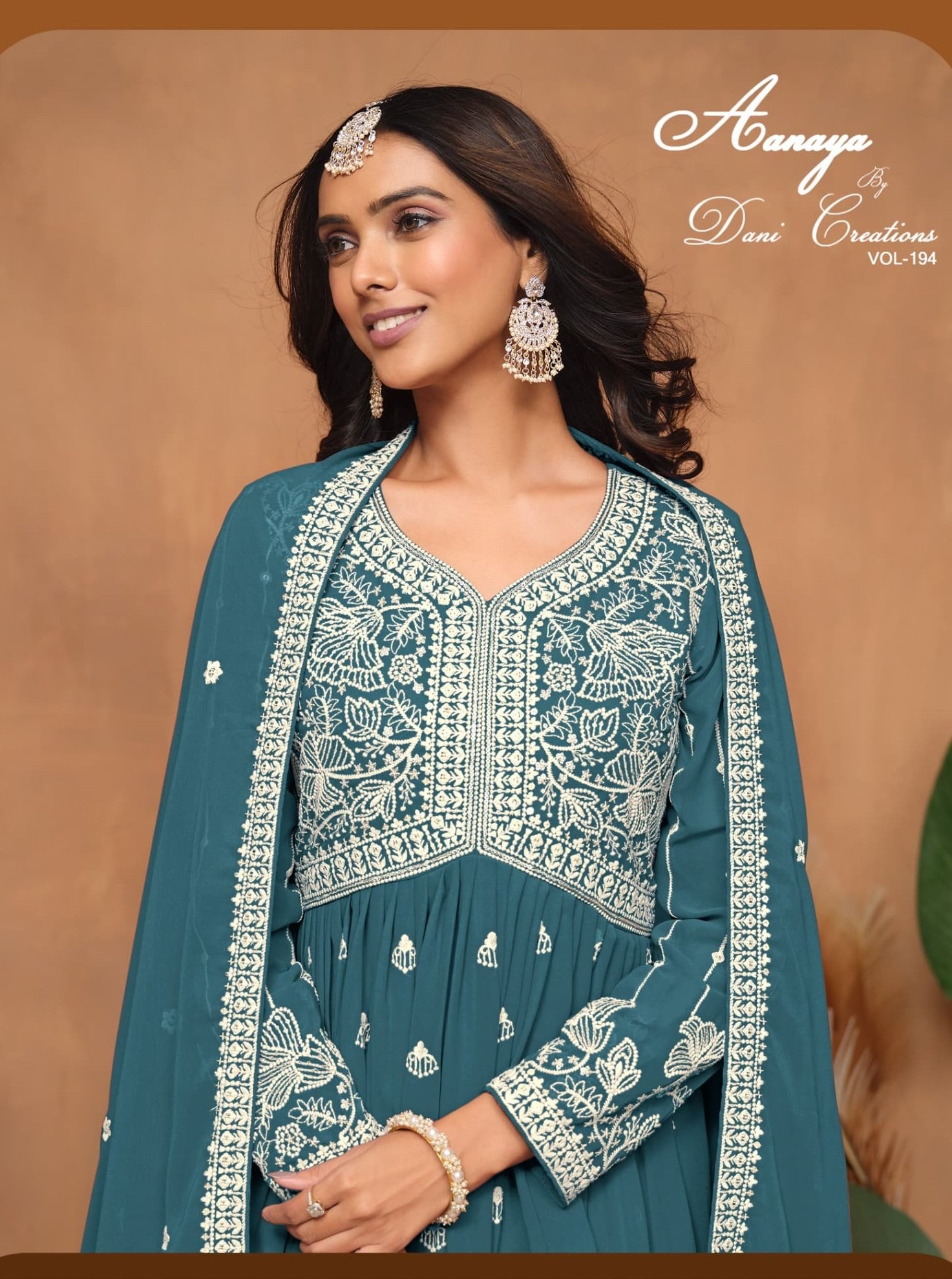 AANAYA VOL-194 BY DANI CREATIONS 9401 TO 9404 SERIES FAUX GEORGETTE DRESSES