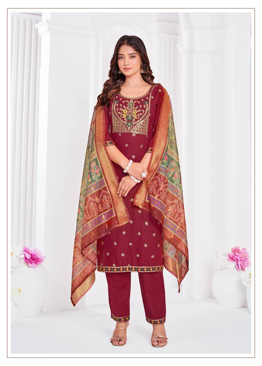 AMAYA BY SUSWANI FANCY DESIGNER HEAVY RAYON STITCHED DRESSES