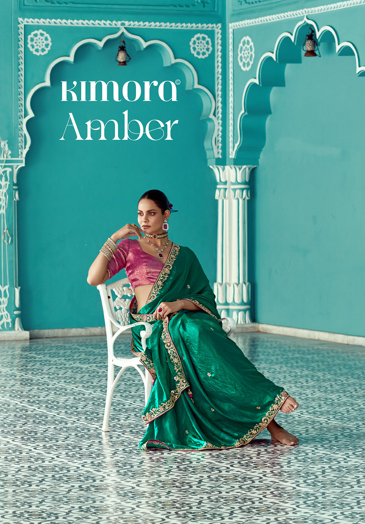 AMBER BY KIMORA 2191 TO 2201 SERIES HEAVY DESIGNER FANCY SAREES