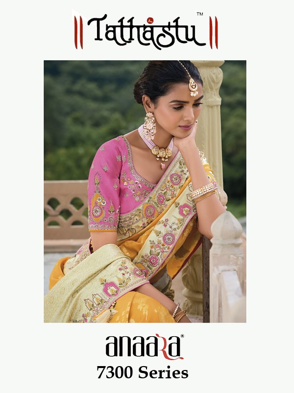 ANAARA 7300 SERIES BY TATHASTU 7301 TO 7309 SERIES HEAVY SILK SAREES