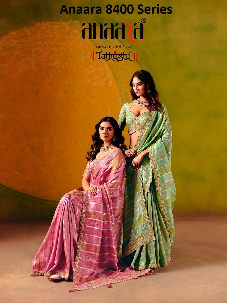 ANAARA 8400 SERIES BY TATHASTU 8401 TO 8408 SERIES HEAVY SILK SAREES