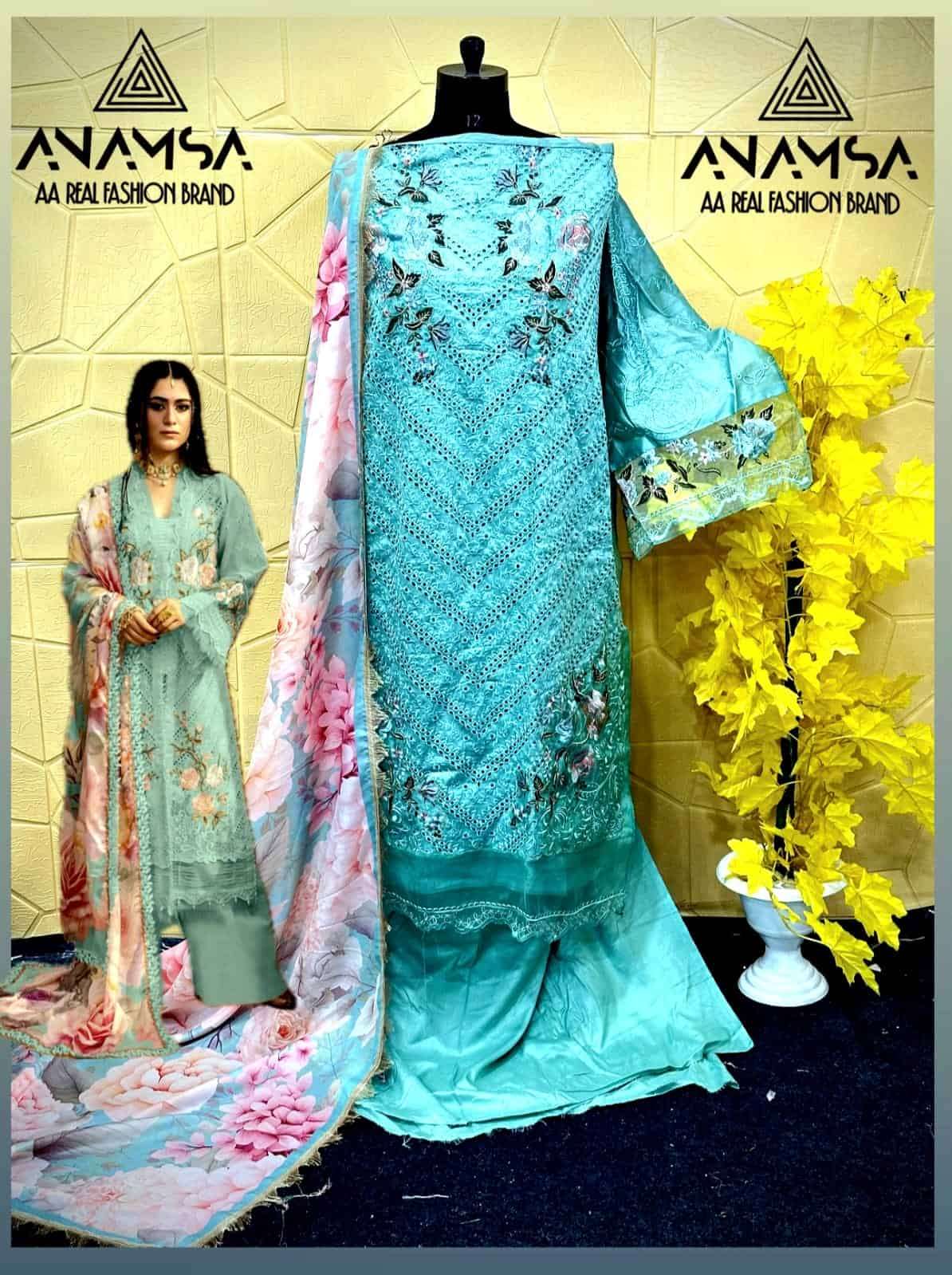ANAMSA 464 COLOURS BY ANAMSA 464-A TO 464-D SERIES JAM COTTON DRESSES