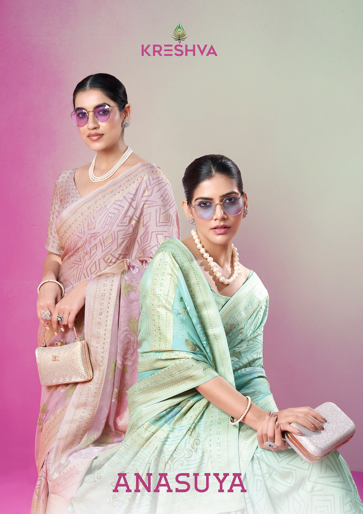 ANASUYA BY KRESHVA K-1056 TO K-1061 SERIES LUX PV GEORGETTE SAREES