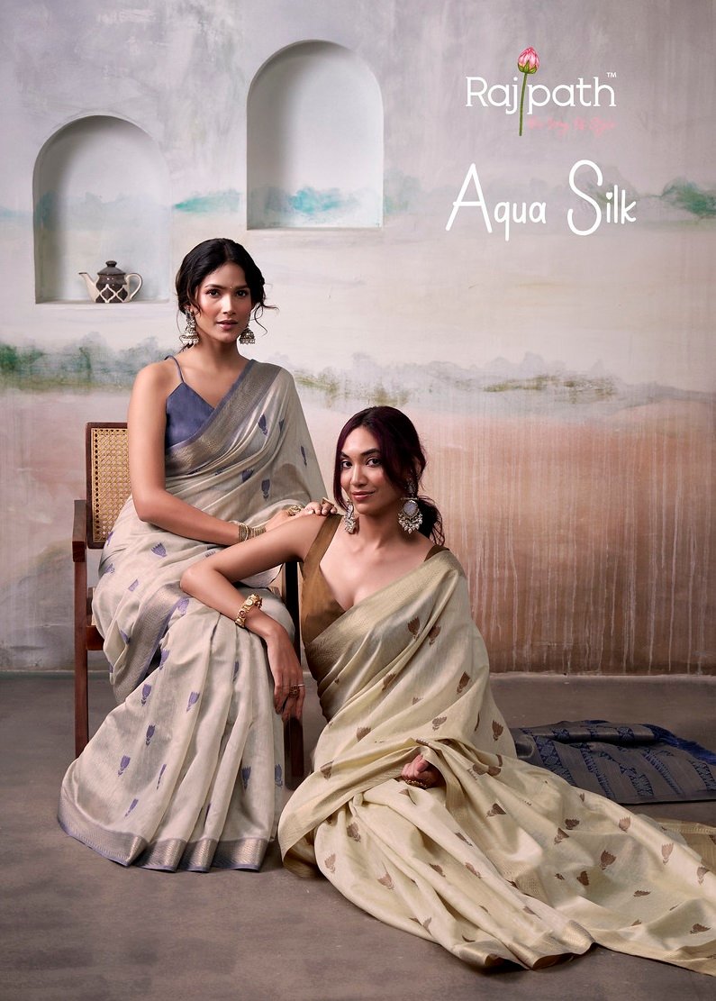 AQUA SILK BY RAJPATH 522 TO 527 SERIES FANCY MODAL COTTON SAREES
