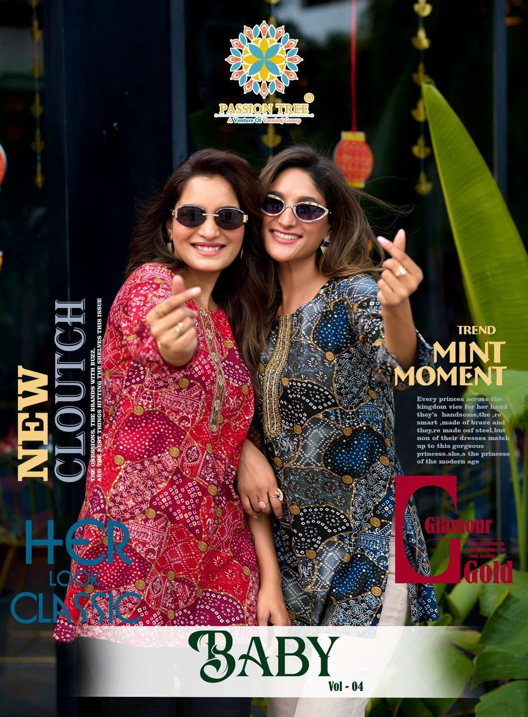 BABY VOL-4 BY PASSION TREE 4001 TO 4011 SERIES RAYON PROCIAN TOPS