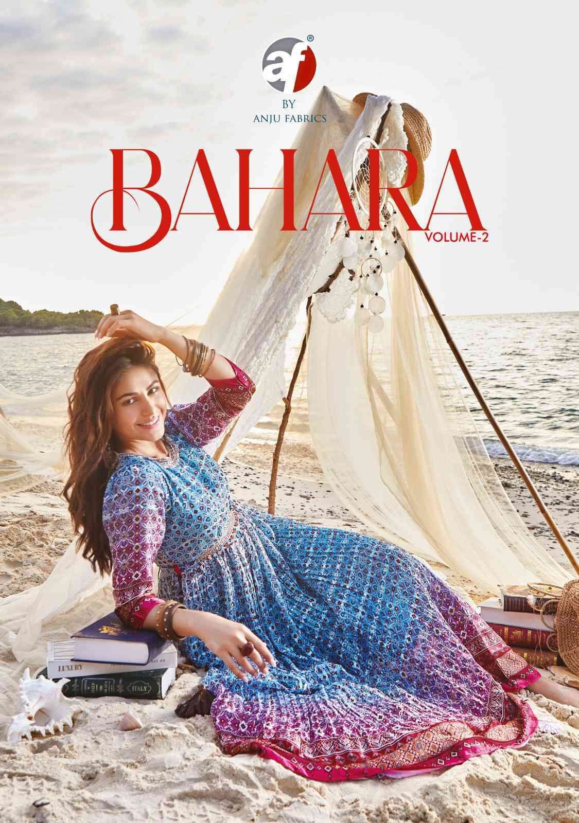 BAHARA VOL-2 BY ANJU FABRICS 7211 TO 7216 SERIES GEORGETTE LONG GOWNS