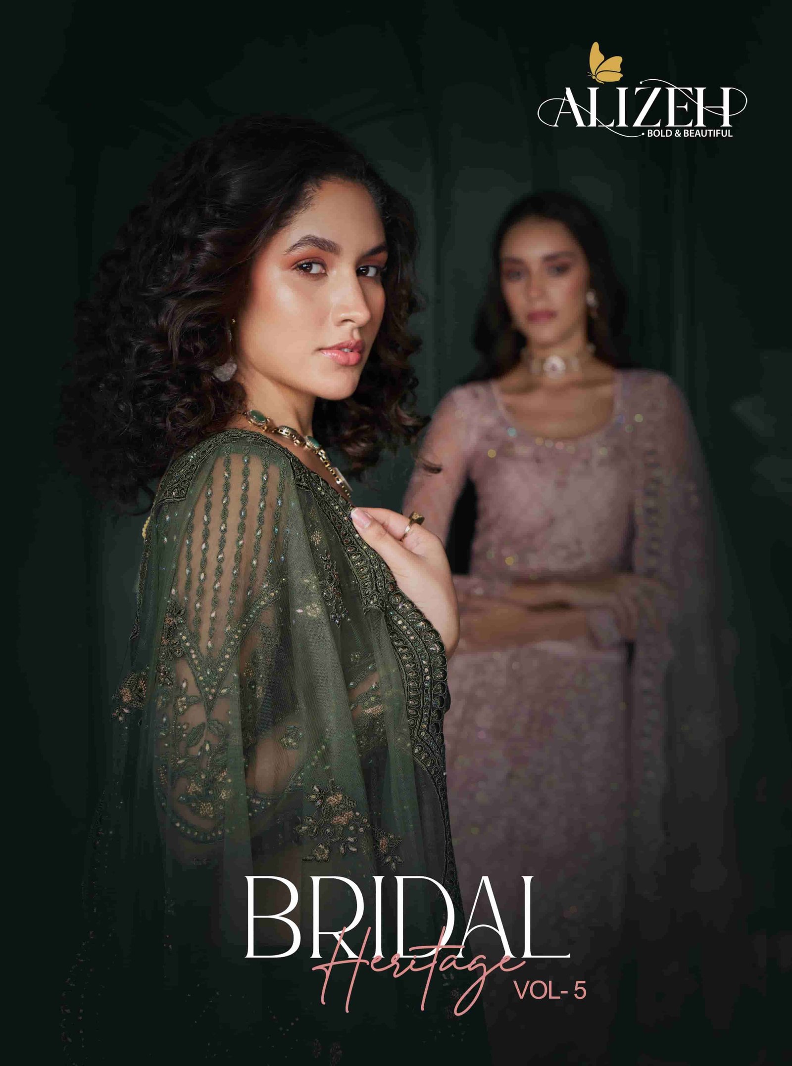BRIDAL HERITAGE VOL-5 BY ALIZEH 1081 TO 1084 SERIES HEAVY NET LEHENGAS