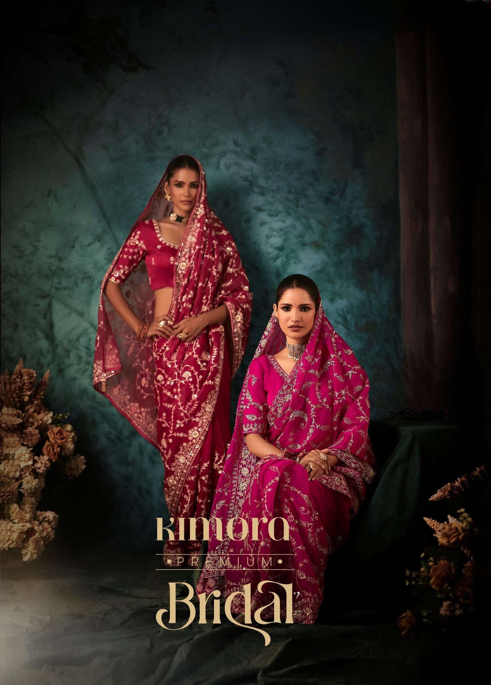 BRIDAL BY KIMORA 5541 TO 5551 SERIES DESIGNER FANCY FABRIC SAREES