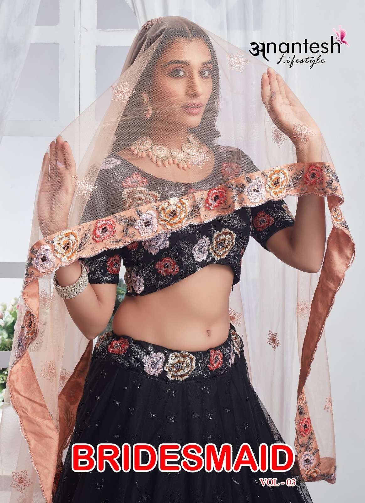 BRIDESMAID VOL-3 BY ANANTESH LIFESTYLE 11014 TO 11020 SERIES HEAVY DESIGNER LEHENGAS