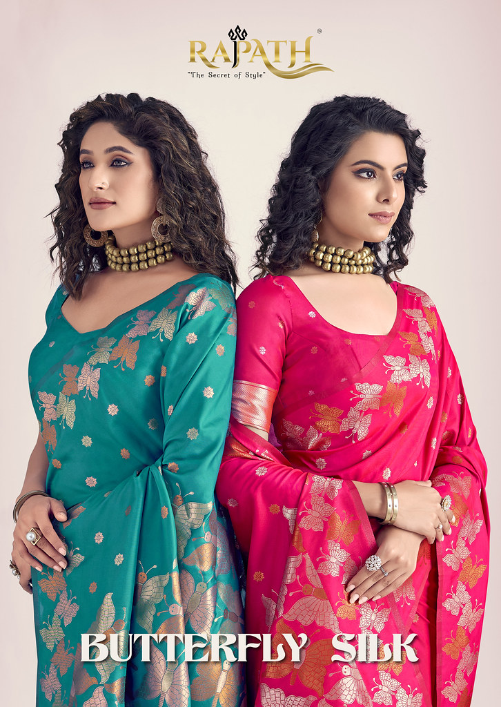 BUTTERFLY SILK BY RAJPATH 510001 TO 510006 SERIES BANARASI SILK SAREES