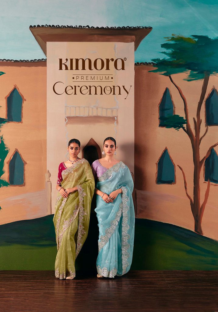 CEREMONY BY KIMORA 5501 TO 5511 SERIES HEAVY DESIGNER FANCY SAREES