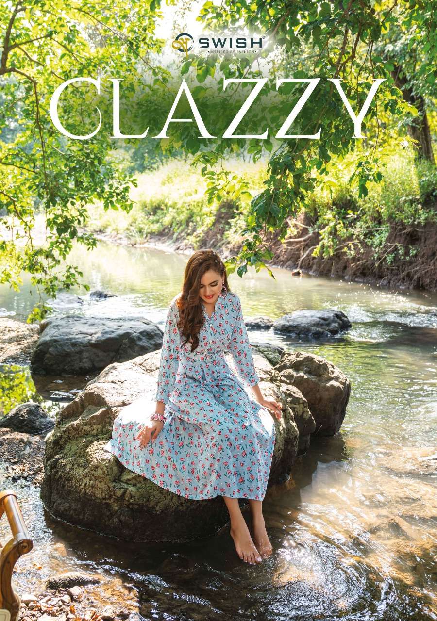 CLAZZY BY SWISH 101 TO 106 SERIES DESIGNER RAYON VISCOSE PRINTED KURTIS