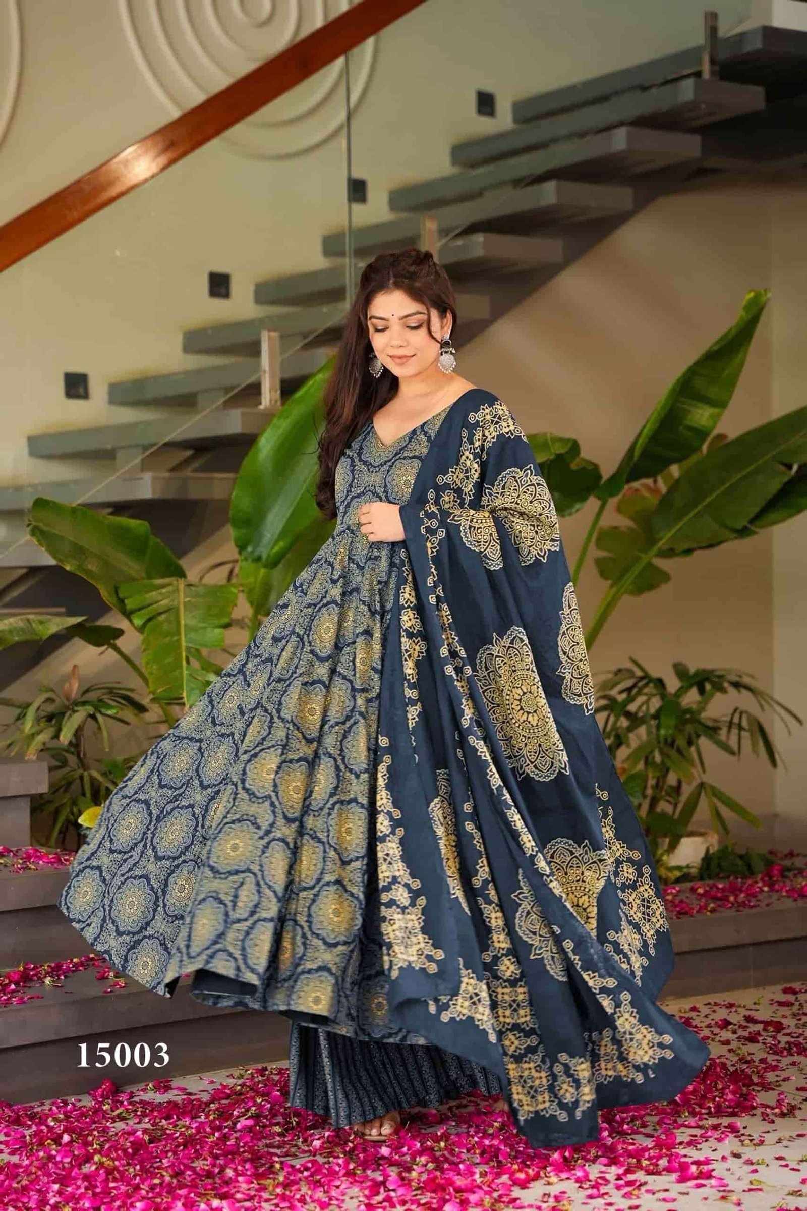 CLORA VOL-15 BY SUSWANI FANCY DESIGNER MUSLIN PRINTED STITCHED DRESSES