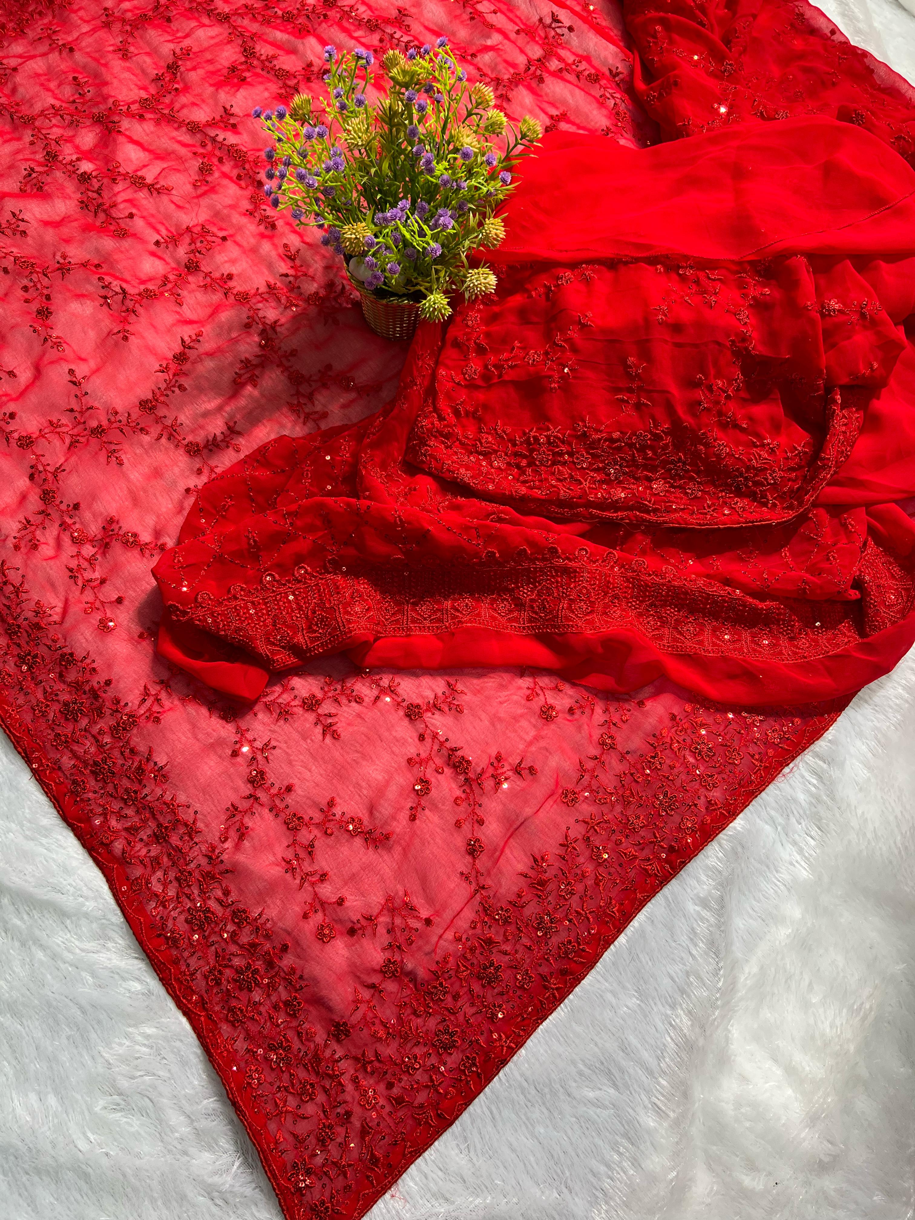 DN-705 COLOURS BY SUSWANI HEAVY DESIGNER FANCY GEORGETTE SAREES