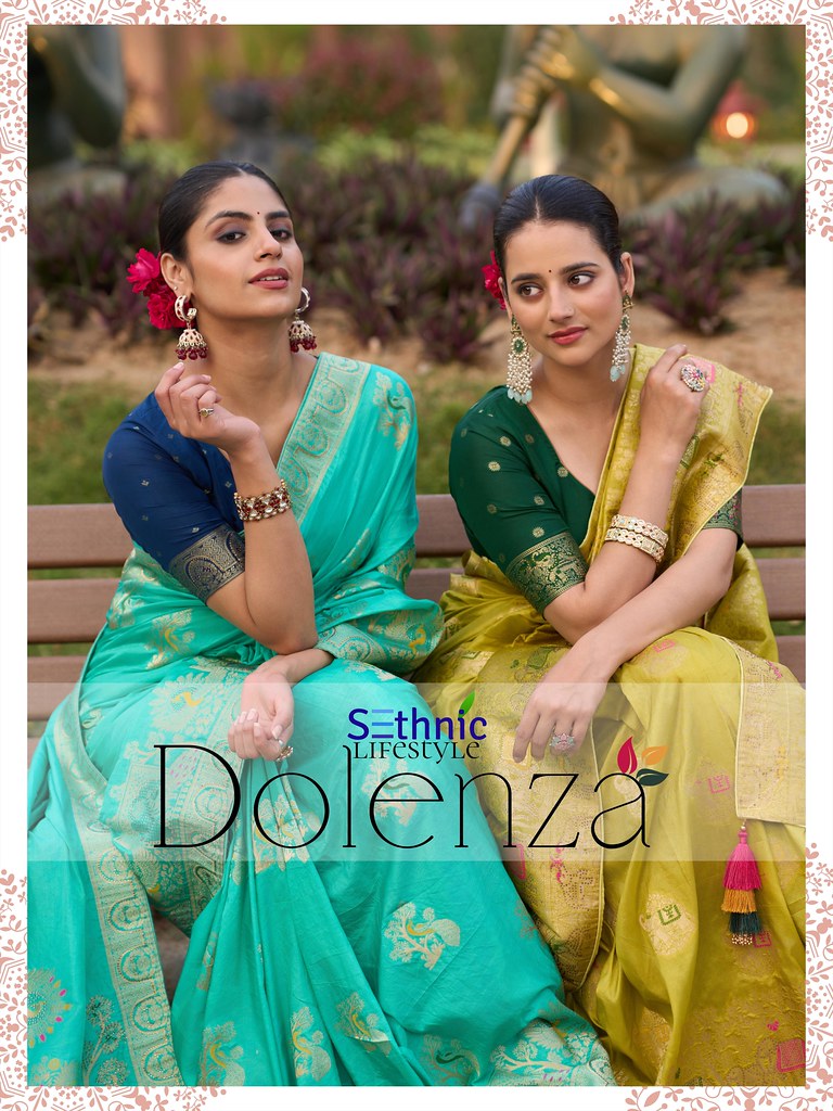 DOLENZA BY SETHNIC 77001 TO 77005 SERIES DESIGNER DOLA SILK SAREES