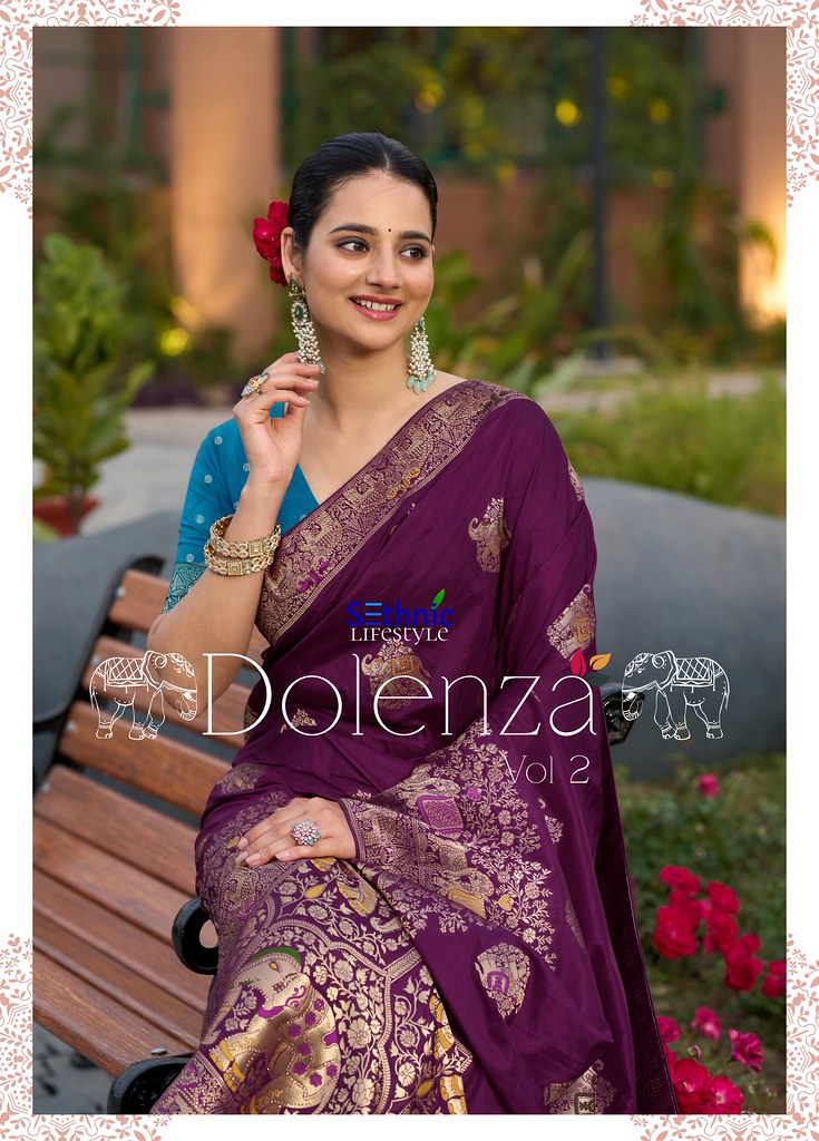 DOLENZA VOL-2 BY SETHNIC 77006 TO 77010 SERIES FANCY DOLA SILK SAREES