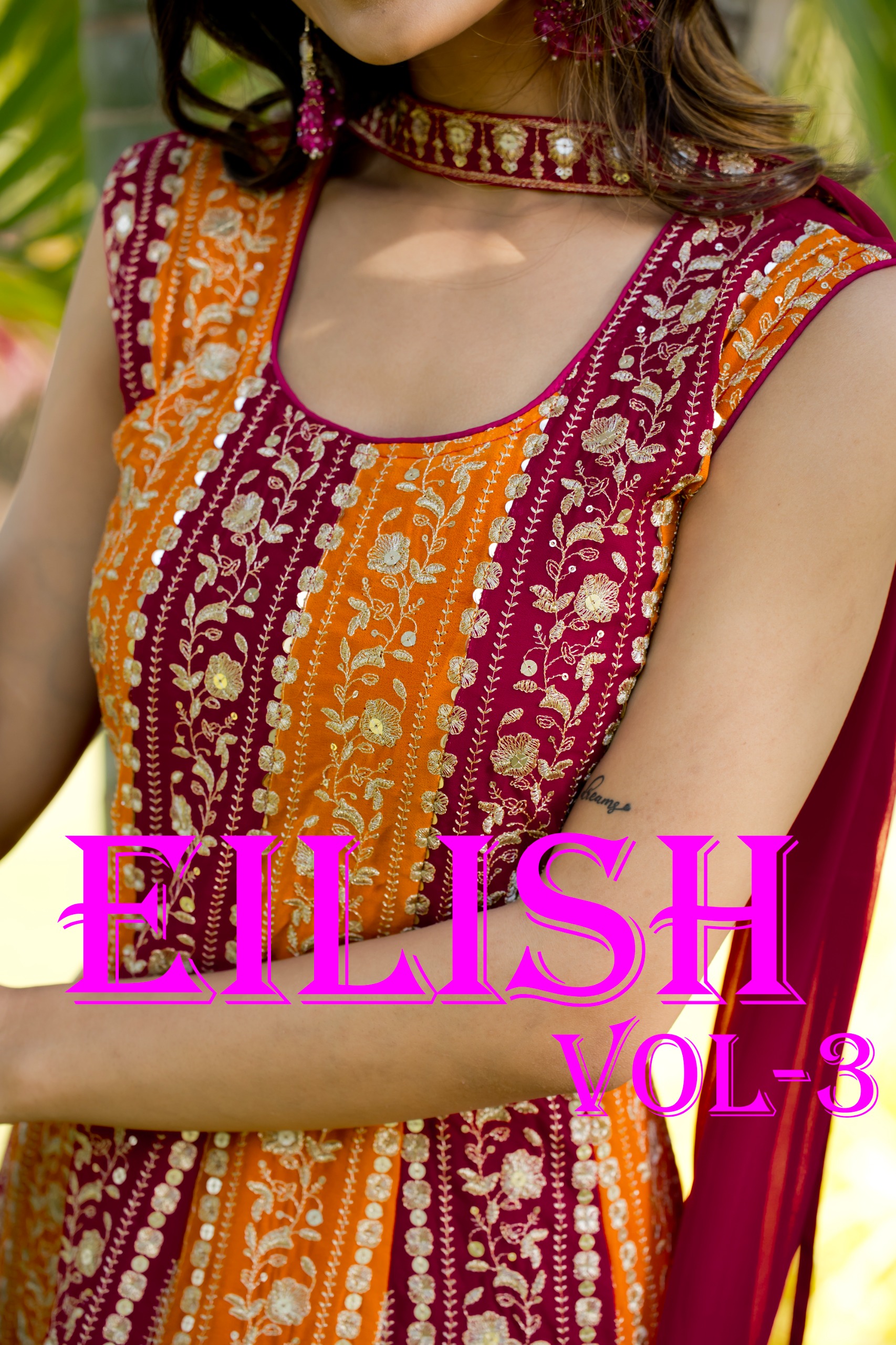 EILISH VOL-3 BY MD LIFESTYLE 2021 TO 2022 SERIES GEORGETTE DRESSES