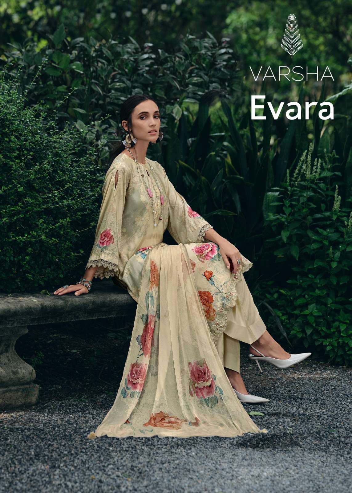 EVARA BY VARSHA ER-01 TO ER-04 SERIES DESIGNER FINEST LAWN DRESSES