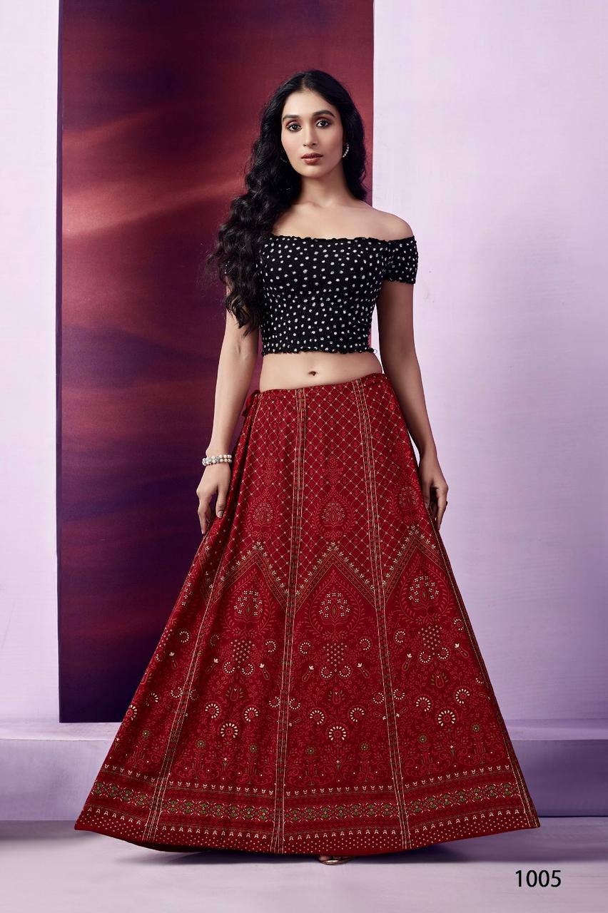FLARED SKIRT BY SUSWANI FANCY DESIGNER HEAVY RAYON PRINTED LONG SKIRTS