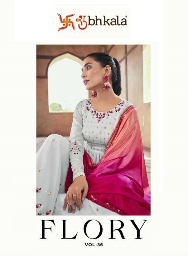 FLORY VOL-36 BY SHUBHKALA 4921 TO 4924 SERIES HEAVY GEORGETTE DRESSES
