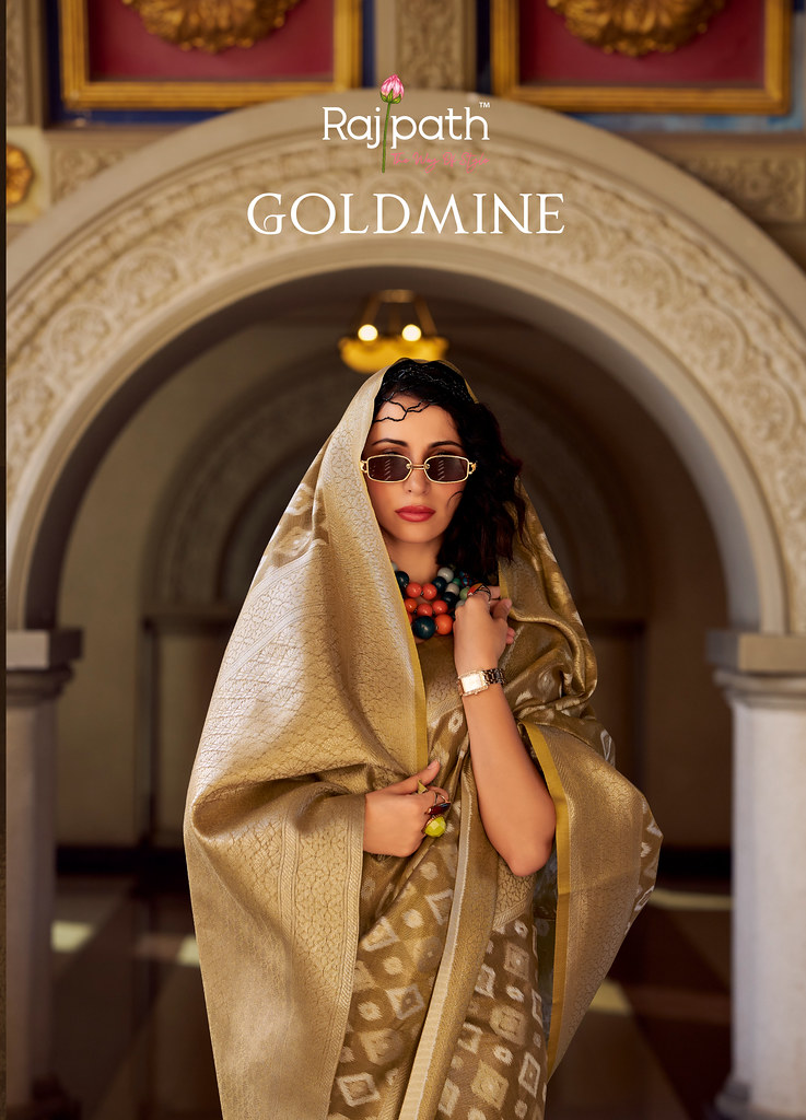 GOLDMINE BY RAJPATH 970001 TO 970006 SERIES TISSUE SILK SAREES