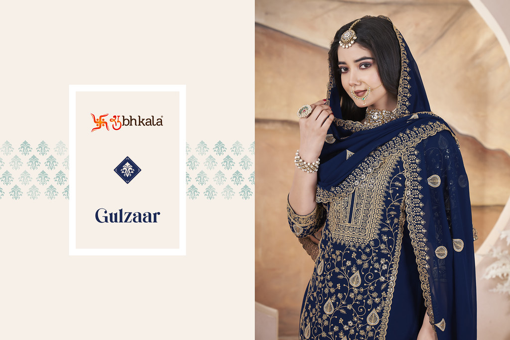 GULZAAR BY SHUBHKALA 41041 TO 41044 SERIES FANCY GEORGETTE DRESSES