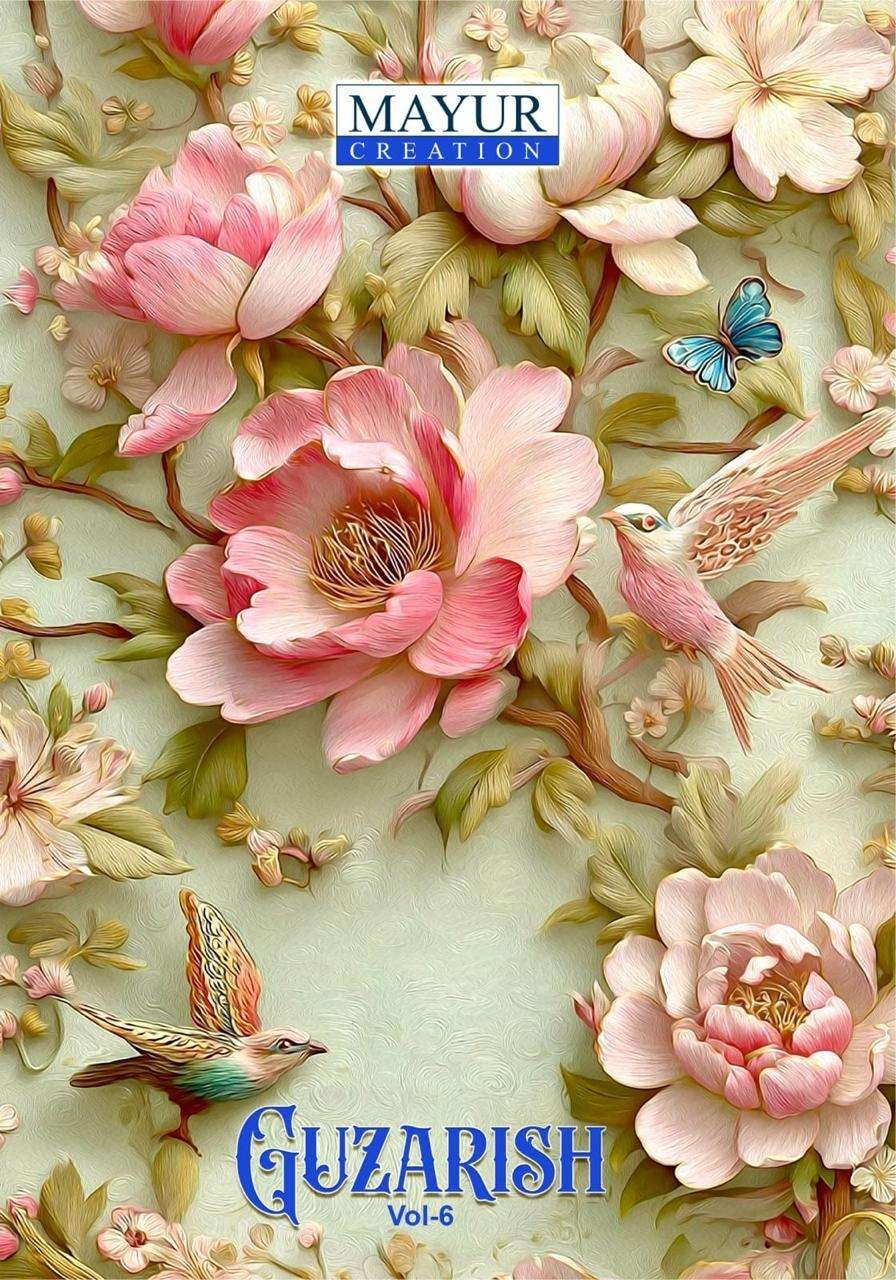 GUZARISH VOL-6 BY MAYUR CREATION 6001 TO 6008 SERIES COTTON DRESSES