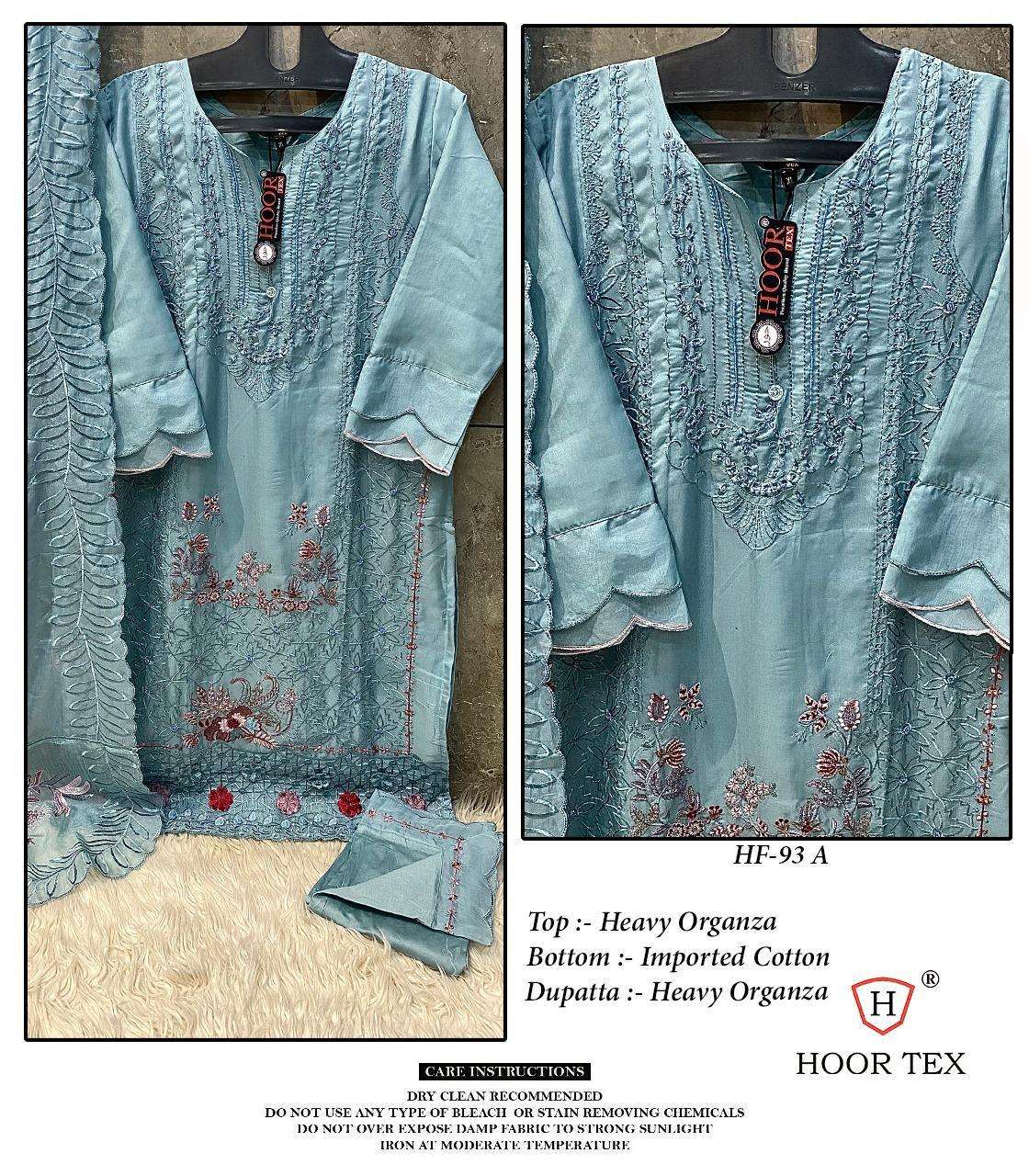 HF-93 COLOURS BY HOOR TEX HEAVY ORGANZA STITCHED PAKISTANI DRESSES