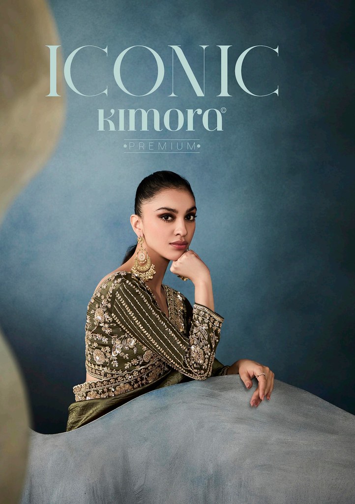 ICONIC BY KIMORA 5421 TO 5431 SERIES HEAVY DESIGNER TISSUE SAREES