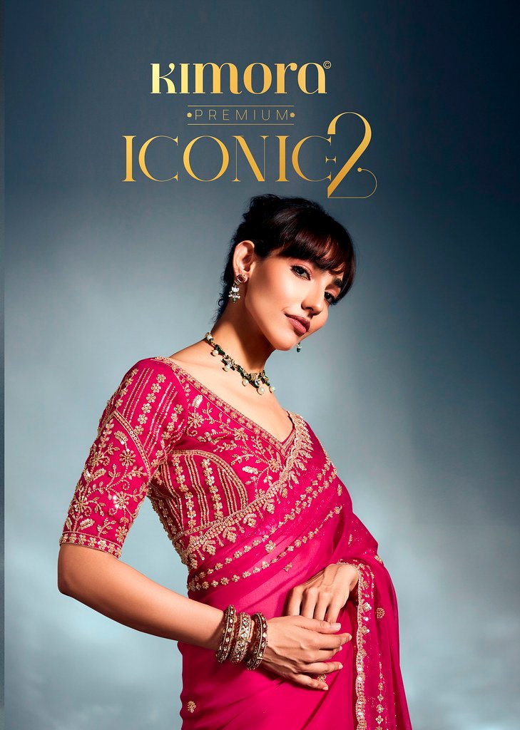 ICONIC VOL-2 BY KIMORA 5461 TO 5471 SERIES HO TISSUE ORGANZA SAREES
