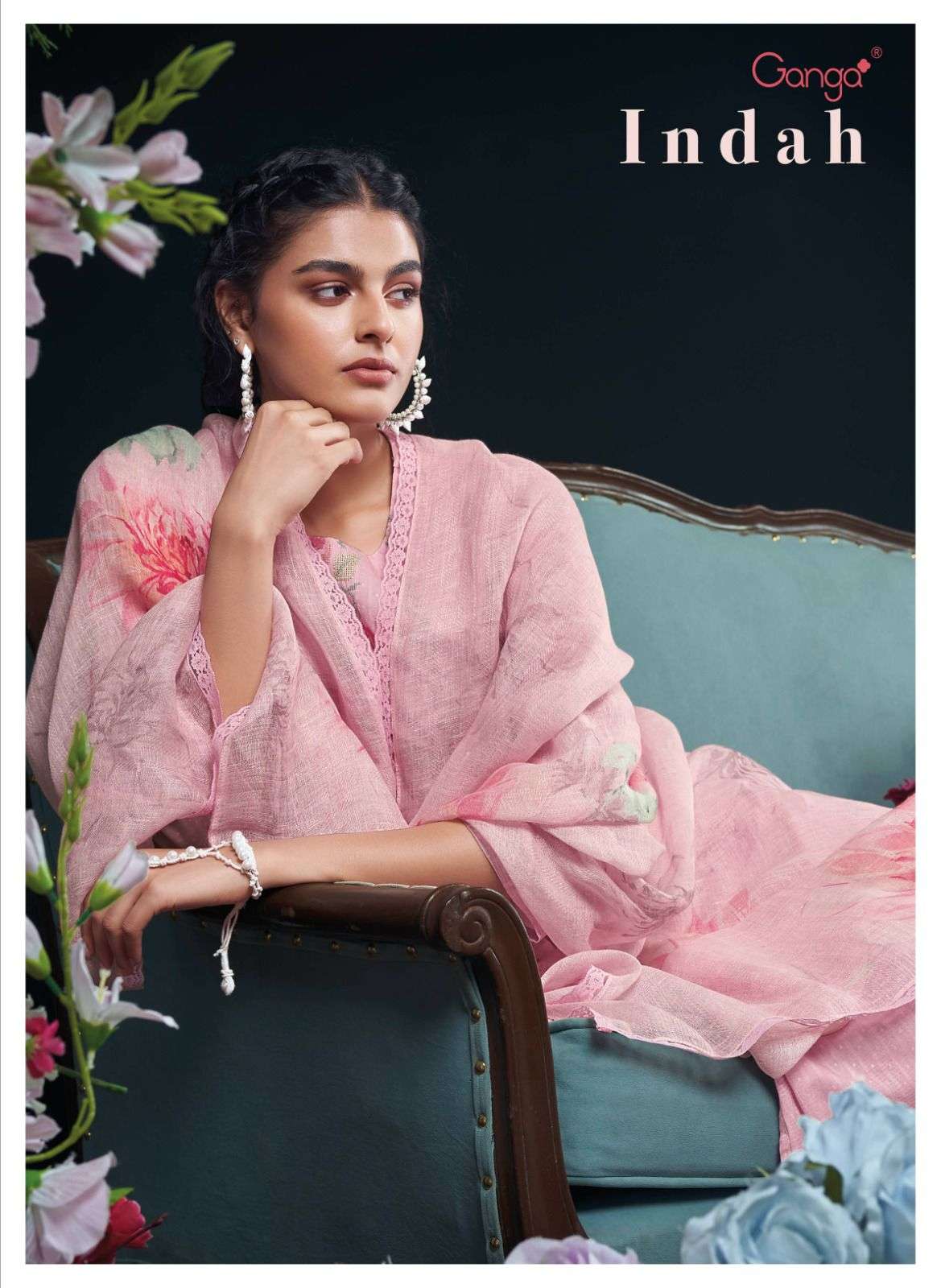 INDAH BY GANGA FASHIONS 1867 TO 1872 SERIES COTTON DOBBY DRESSES