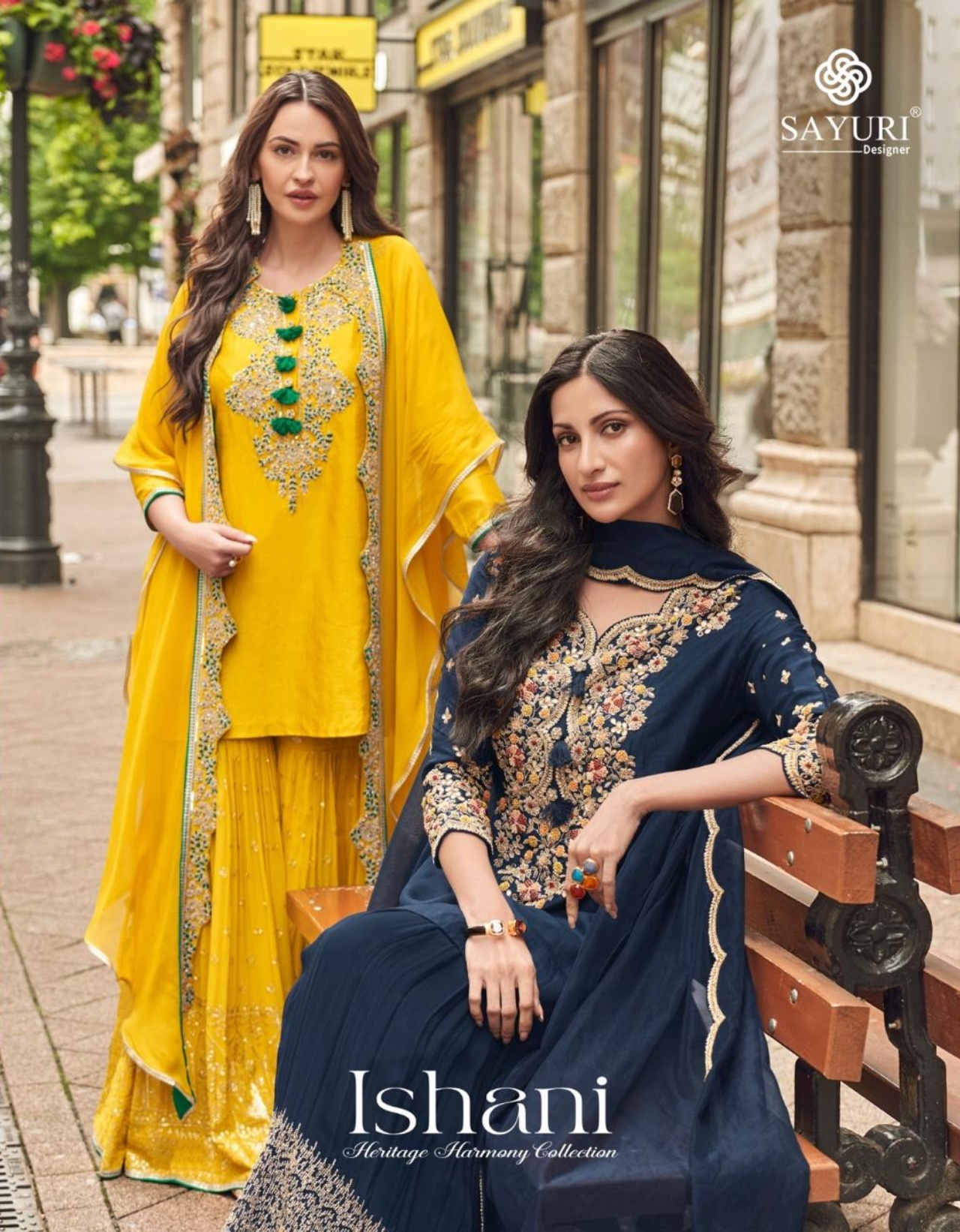 ISHANI BY SAYURI 5595 TO 5597 SERIES PREMIUM SILK SHARARA DRESSES