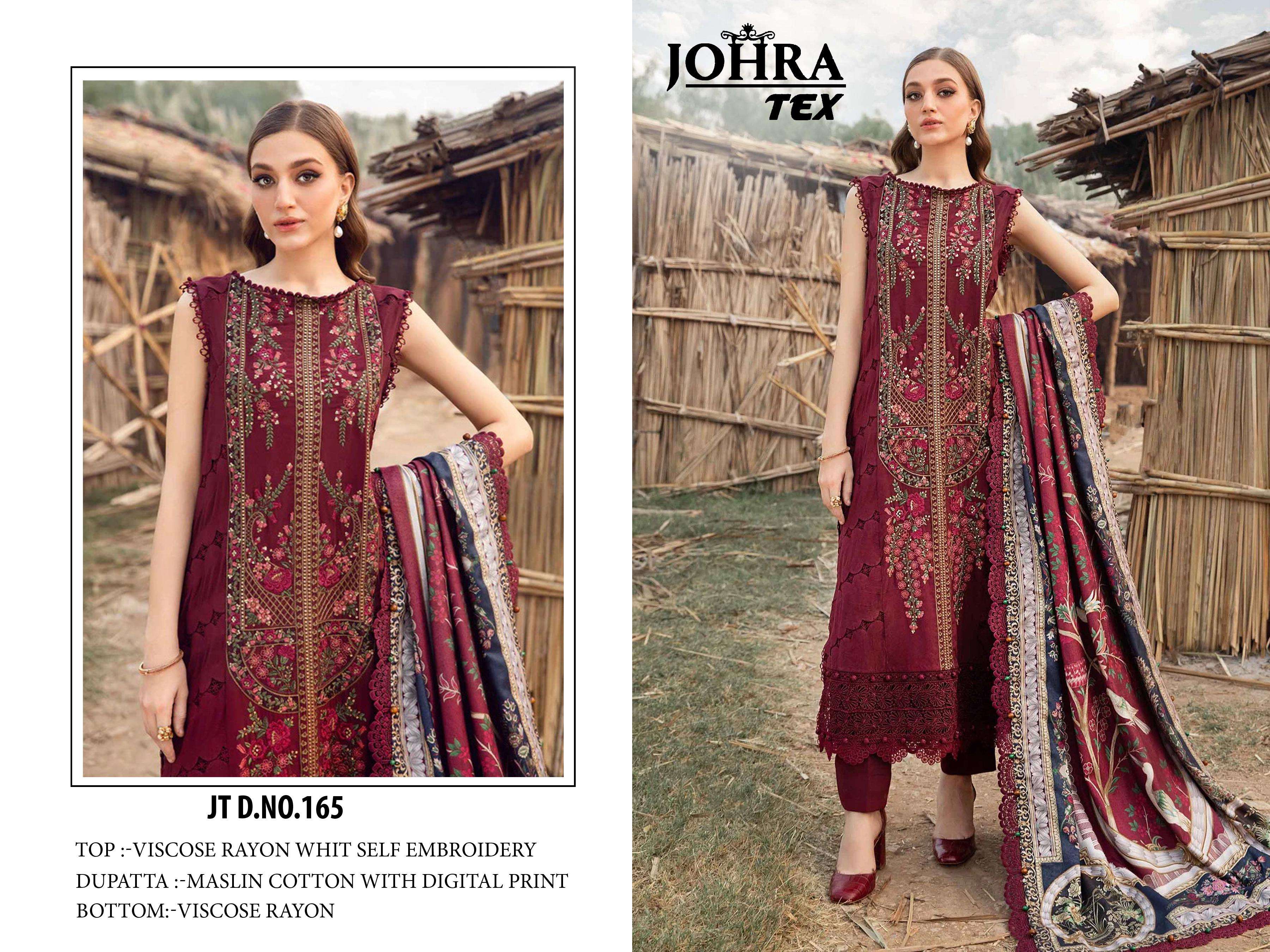 JT-165 BY JOHRA TEX FANCY DESIGNER VISCOSE RAYON PAKISTANI DRESS