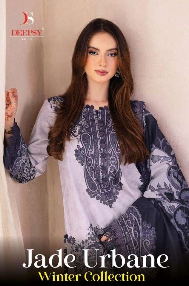 JADE URBANE WINTER COLLECTION BY DEEPSY SUITS 1421 TO 1428 SERIES PASHMINA PAKISTANI DRESSES