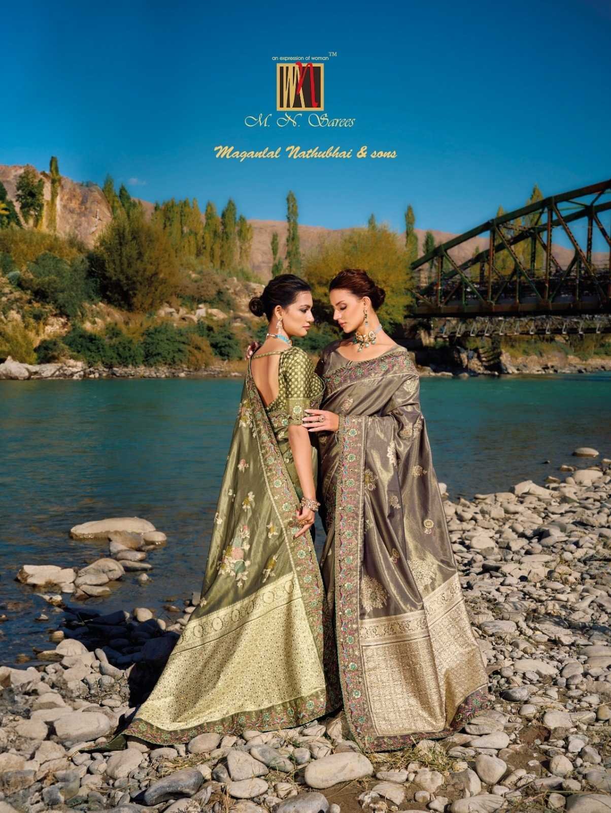 KACCHI BANARASI BY MN SAREES 7305 TO 7310 SERIES HEAVY BANARASI SAREES