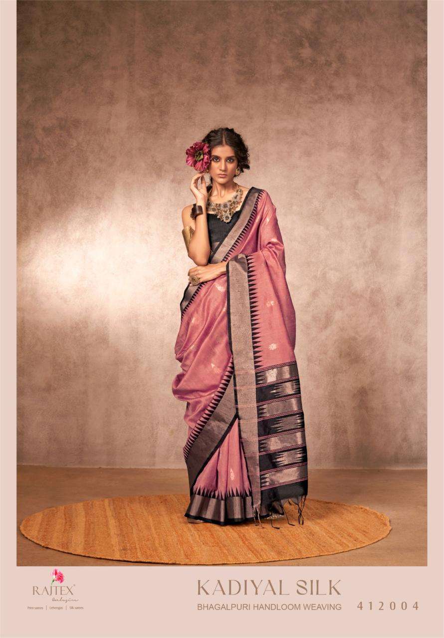KADIYAL SILK BY RAJTEX 412001 TO 412006 SERIES BHAGALPURI SILK SAREES