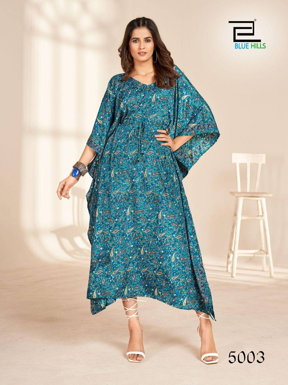 KAFTAN VOL-2.0 BY SUSWANI FANCY DESIGNER FRENCH CREPE PRINTED KAFTANS
