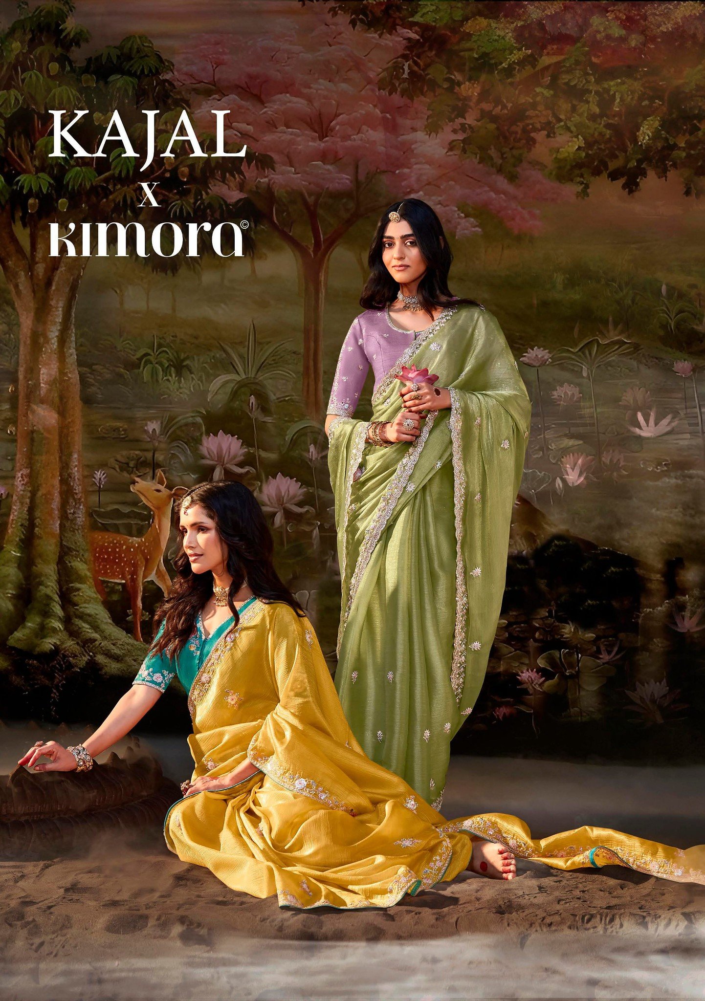 KAJAL VOL-15 BY KIMORA 5341 TO 5355 SERIES HEAVY DESIGNER FANCY SAREES