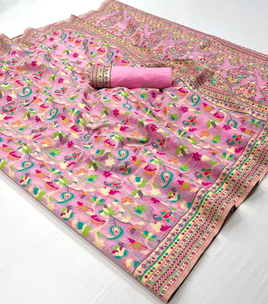 KAJAL VOL-8 BY SUSWANI FANCY DESIGNER KASHMIRI SILK WEAVING SAREES