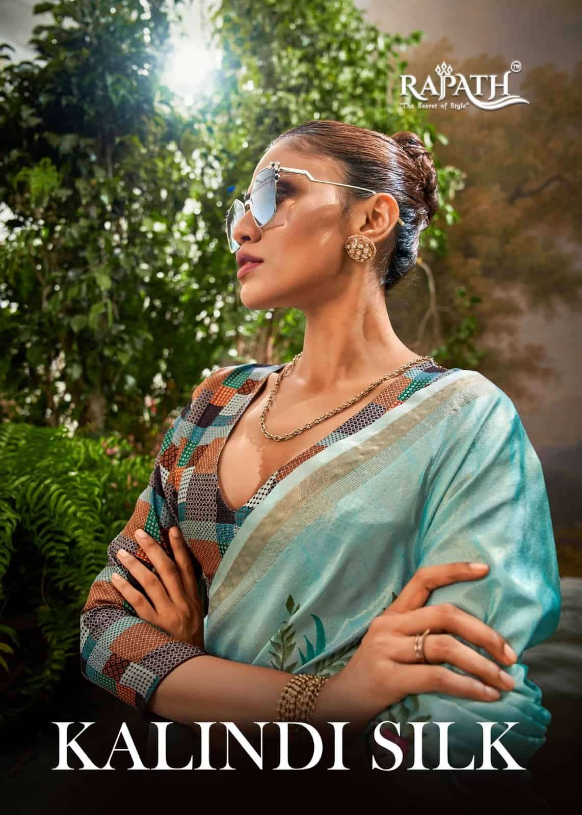 KALINDI SILK BY RAJPATH 180001 TO 180006 SERIES LINEN TISSUE SAREES