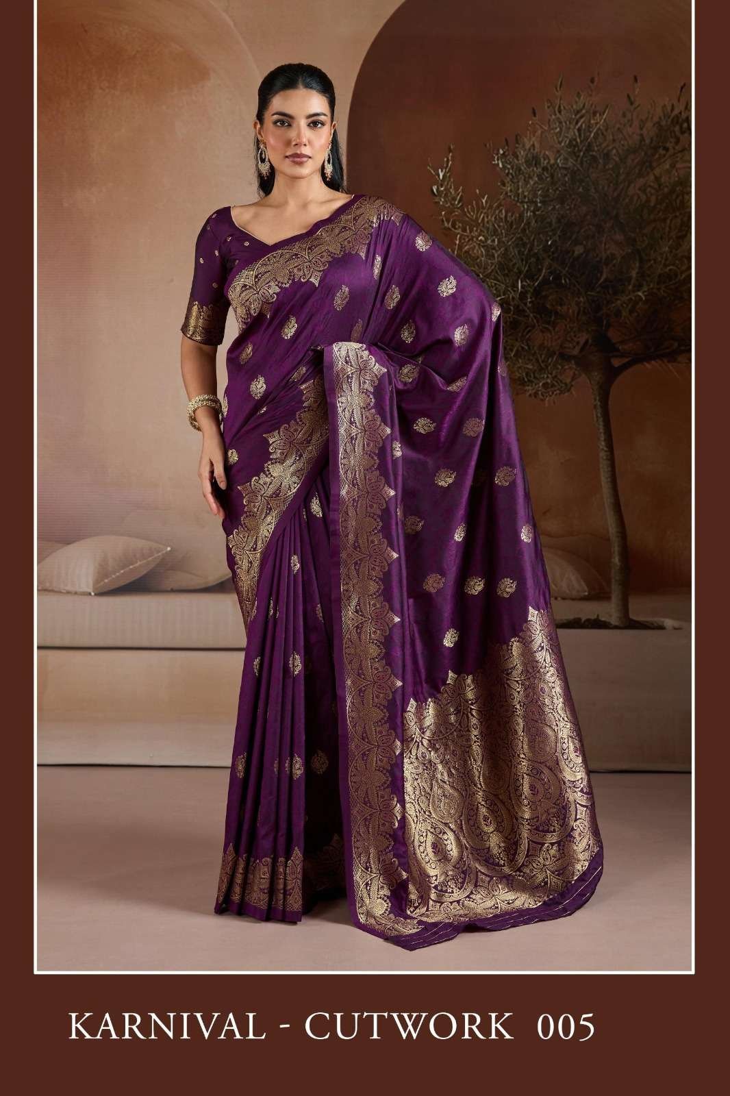 KARNIVAL-CUTWORK BY RAJTEX 001 TO 006 SERIES HANDLOOM SILK SAREES