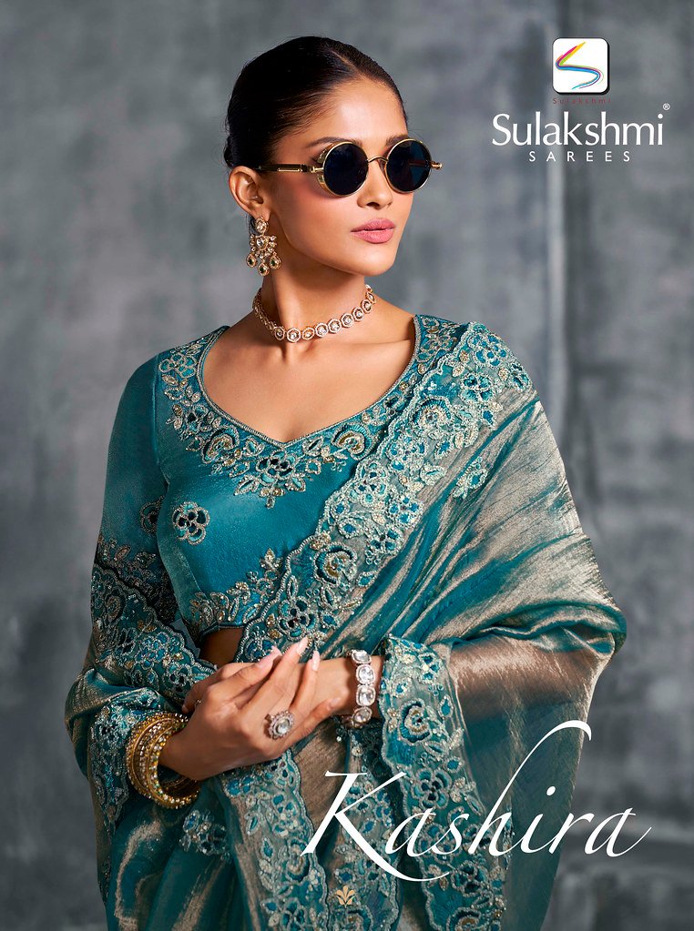 KASHIRA BY SULAKSHMI 4401 TO 4412 SERIES HEAVY TISSUE ZARI SAREES