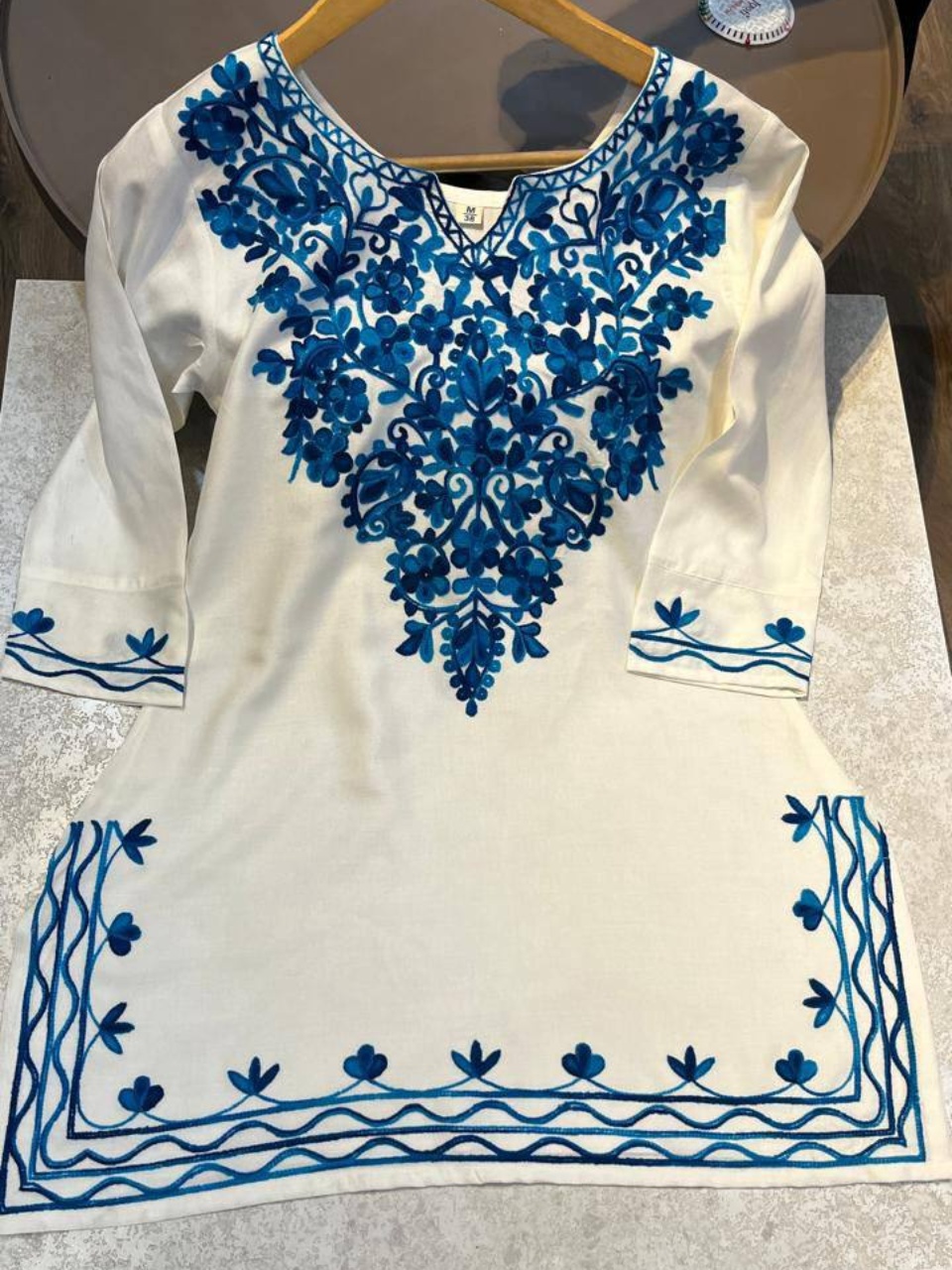 KASHMIRI TOPS BY SUSWANI STYLISH FANCY DESIGNER RAYON SHORT KURTIS